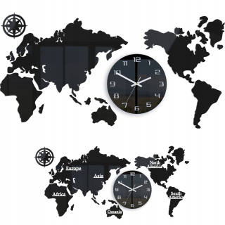 Nástenné hodiny ModernClock, biele, odtiene sivej, strieborné, 110 cm
